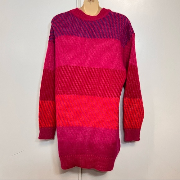 Vintage 80s Spiegel Together Knit Cardigan Chunky Short Sleeves Missy M Colorful - Picture 4 of 10